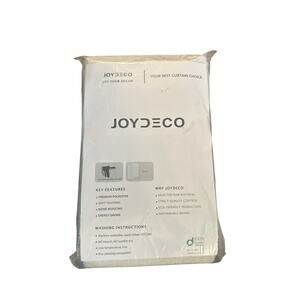 NEW 52" Wide x 96" Long Joydeco 2 Panels Black Out Curtains Beige